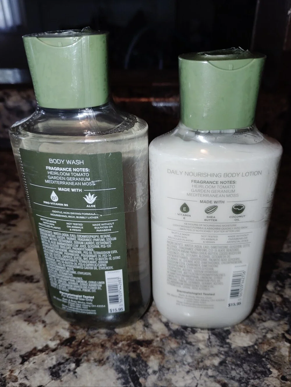Bath & Body Works Off The Vine Body Wash & Lotion - Green New Sealed